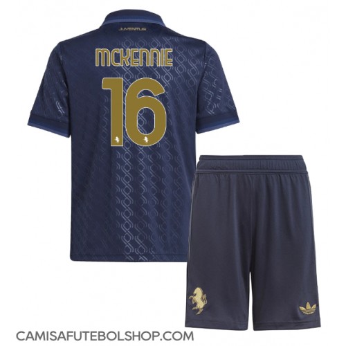 Camisa de time de futebol Juventus Weston McKennie #16 Replicas 3º Equipamento Infantil 2024-25 Manga Curta (+ Calças curtas)